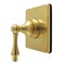 Kingston Brass Single-Handle Six-Way Diverter Valve with Square Trim Kit, Brushed Brass KS4047AL - alternate 1