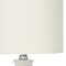 Homeroots 17" Cream Ceramic Round Table Lamp With Cream Drum Shade 545876 - alternate 6