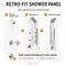 Anzzi Beverly Series 43 in. 3-Jetted Shower Tower with Heavy Rain Shower and Body Jets SP-AZ080MB - alternate 9