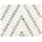 Msi Bianco Dolomite Sazi Sample Polished Marble Mosaic Floor And Wall Tile ZOR-MD-0571-SAM - alternate 14