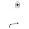 Kingston Brass Single-Handle Pressure Balanced Tub Faucet, Polished Chrome KB6331PLTO - alternate 1