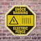 Signmission Shock Warning Electric Fence, 10 inch X 10 inch, Aluminum Metal Signs, 5PK OC-A-5Pack-10-51 - alternate 4