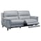 Homeroots Three Piece Indoor Gray Leather Six Person Seating Set 548961 - alternate 8