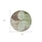 Homeroots 8' Artichoke Green Brown And Beige Round Geometric Washable Indoor Outdoor Area Rug 604901 - alternate 7