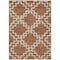 Homeroots 8' X 10' Brown And Ivory Geometric Washable Indoor Outdoor Area Rug 593783 - alternate 8