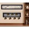 Homeroots Set Of Two Heart Of The Home Black Framed Kitchen Wall Art With Seven Peg Mug Rack, 2PK 415782 - alternate 6