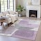 Homeroots 3' X 5' Purple And Gray Abstract Washable Indoor Outdoor Area Rug 632179 - alternate 6
