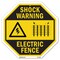 Signmission Shock Warning Electric Fence, 6 Inch X 6 Inch, Plastic Sign OC-P-6-51 - alternate 1