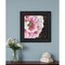 Homeroots Blooms on Black I 2 Black Framed Print Wall Art 405113 - alternate 2