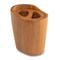 Homeroots Natural Brown Solid Teak Oval Toothbrush Holder 475839 - alternate 5