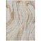 Homeroots 10' X 14' Beige Teal Blue And Ivory Abstract Washable Indoor Outdoor Area Rug 600209 - alternate 8