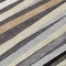 Homeroots 8' Gray Ivory And Beige Round Striped Washable Indoor Outdoor Area Rug 597327 - alternate 5