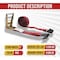 Mytee Products 2in x 30ft Kinedyne Ratchet Strap w/ Flat Hook Wide Handle - Red, 10PK RS230R-Kx10 - alternate 8