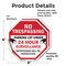 Signmission No Trespassing Parking Lot Under 24, 6 inch X 6 inch, Vinyl Decal, 2PK OC-D-2PACK-6-115 - alternate 3
