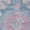 Homeroots 5' X 8' Blue Floral Medallion Washable Indoor Outdoor Area Rug 607843 - alternate 7