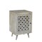 Homeroots 30" Gray Solid Wood Nightstand 489576 - alternate 5