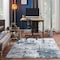 World Rug Gallery Distressed Abstract Area Rug 6 ft 6 in x 6 ft 6 in Square Blue 910BLUE6SQ - alternate 4