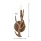 Jonathan Y Cody 5.5" 1-Light Southwestern Bohemian Resin/Iron Faux Antler LED Vanity Light, Brown Wood Fin, 2PK JYL6307A-SET2 - alternate 9