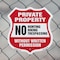 Signmission Private Property Shield Sign No Hunting, 6 Inch X 6 Inch, Plastic Sign SHI-P-6-450 - alternate 3