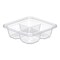 Dart TamperGuard Snack Boxes, 4-Compartment, 6.3 x 6.3 x 1.8, Clear, Plastic, 300PK SBTG4S - alternate 1
