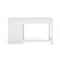 Martha Stewart Hutton Shaker Style Home Office Desk w/2 Side Drawers in White w/Polished Brass Hardware ZG-ZP-11-WH-GLD-MS - alternate 9