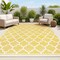 Jonathan Y Trebol Moroccan Trellis Textured Weave Yellow/Cream 9 ft. x 12 ft. Indoor/Outdoor Area Rug SMB109F-9 - alternate 1