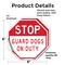 Signmission Stop Guard Dogs on Duty, 6 inch X 6 inch, Vinyl Decal, 2PK OC-D-2PACK-6-257 - alternate 3