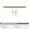 Amerock Monument 5-1/16 inch (128mm) Center-to-Center Champagne Bronze Cabinet Pull, 10PK 10VMP36571CZ - alternate 3