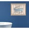 Homeroots Take a Bubble Bath 1 Brown Framed Print Bathroom Wall Art 404857 - alternate 3