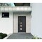 Vdomdoors Aluminum Door Cynex 6106 Dark Stone Entry Steel Metal Modern Painted W36xH80 Right Inswing CYNEX6106EXD-DARK-W36xH80-RH-I - alternate 6