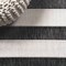 Jonathan Y Aveiro Wide Stripe Black/Cream 4 ft Round Indoor/Outdoor Area Rug SMB112B-4R - alternate 6