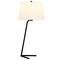 Homeroots 28" Black Metal Table Lamp With White Drum Shade 524273 - alternate 6