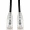 Add-On 6IN RJ-45 MALE TO RJ-45 MALE CAT6 STRAIGHT BLACK SLIM UTP COPPER PVC P ADD-0-5FSLCAT6-BK - alternate 1