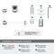 Amerock Glacio Clear/Brushed Nickel Contemporary 5-7/16 in 138 mm Length Towel Ring BH36062CG10 - alternate 4