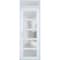 Vdomdoors Front Exterior Prehung FiberGlass Door Frosted Glass / Manux 8002 White Silk / Transom Window / Off MANUX8002EXD-WS-W36 x H80+14-RH - alternate 2