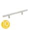 Sapphire T-Bar Style 3-3/4 in. (96 mm) 7 in. Overall CTC Modern Brushed Nickel Cabinet Hardware Handle/Pull (10-Pack) SP-HW3-3/4-SS-7-10 - alternate 1