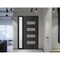 Vdomdoors Front Exterior Prehung Metal-Plastic Door, Manux 8113 Matte Black, Side Sidelite Transom, Office Co MANUX8113EXD-BLK-W36+12xH80-RH - alternate 3