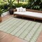 Homeroots 10' X 14' Artichoke Green And Ivory Quatrefoil Washable Indoor Outdoor Area Rug 583197 - alternate 1