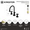 Kingston Brass Widespread Bathroom Faucet with Brass Pop-Up, Polished Nickel KS2986PKX - alternate 6