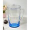 Homeroots 2.75 Quart Clear and Blue Acrylic Pitcher 523325 - alternate 4