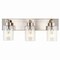 Jonathan Y Irving 22" 3-Light Seeded Glass/Iron Modern Contemporary LED Vanity Light, Nickel JYL7557A - alternate 12