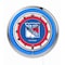 Holland Bar Stool Co New York Rangers Double Neon 19" Clock, NHL Clk19NYRang - alternate 1