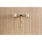 Kingston Brass Double-Handle Wall Mount Bathroom Faucet, Brushed Brass KS1217PX - alternate 5