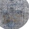 Homeroots 8' Blue And Gray Round Floral Washable Indoor Outdoor Area Rug 605075 - alternate 7