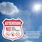 Signmission Property Shield Sign No Food No Drinks N, 4 inch X 4 inch, Vinyl Decal, 2PK SHI-D-2PACK-4-455 - alternate 4
