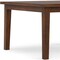 Homeroots 54" Walnut Wood Frame Base Square Dining Table 640695 - alternate 5