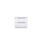 Homeroots 20" White Wood Two Drawer Nightstand 719561 - alternate 1