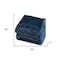 Homeroots 50" X 60" Oxford Blue Faux Fur Herringbone Plush Throw Blanket 535299 - alternate 4