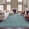 Jonathan Y Leila Moroccan Diamond Trellis Non-Slip Machine-Washable Teal/Ivory 3 ft. x 5 ft. Area Rug CMR101L-3 - alternate 5