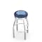 Holland Bar Stool Co 30" Chrome North Carolina Swivel Bar Stool, Accent Ring L8C3C30NorCar - alternate 1